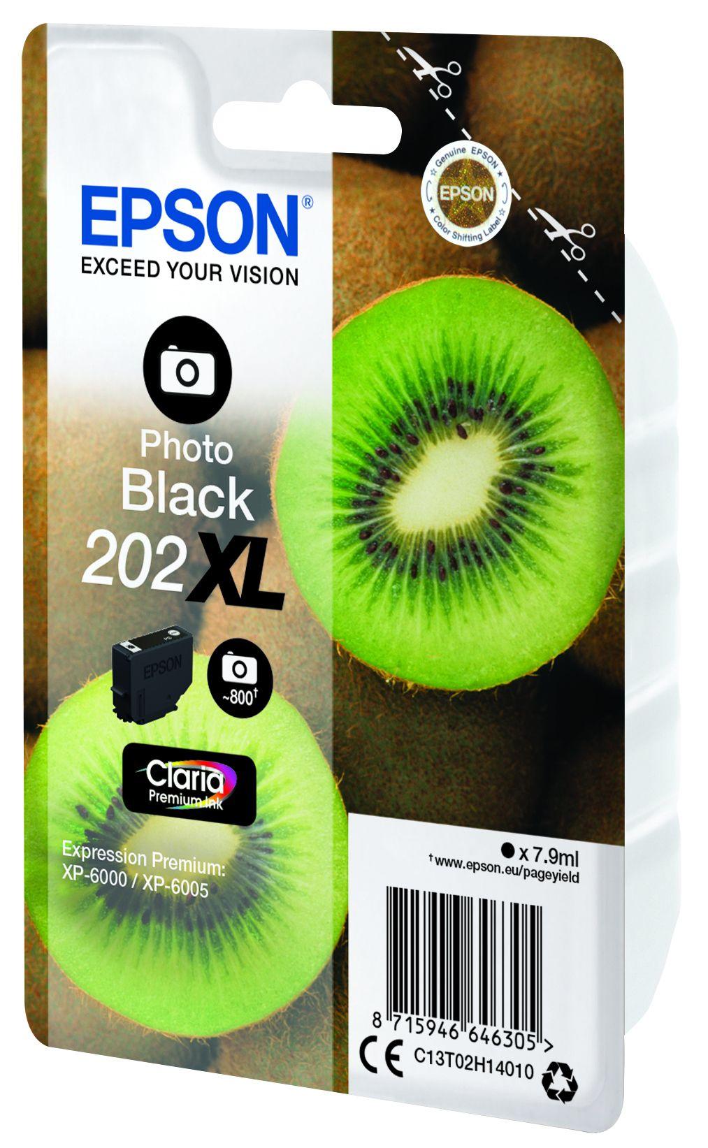 Tinteiro EPSON 202XL C13T02H14010 (Até 800 páginas a preto - Preto Fotográfico), miniatura 7