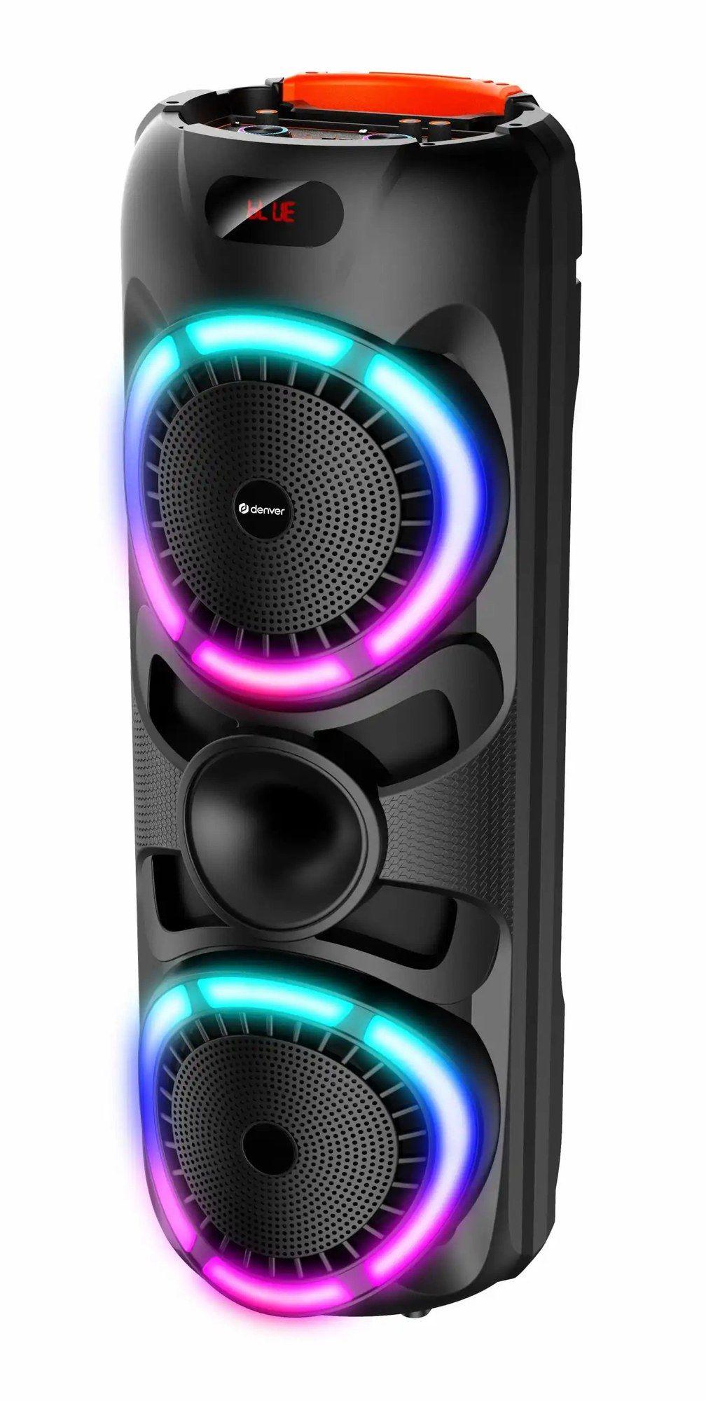 Coluna de Festa DENVER BPS-459 (USB Type-C - 200 W - Preto)