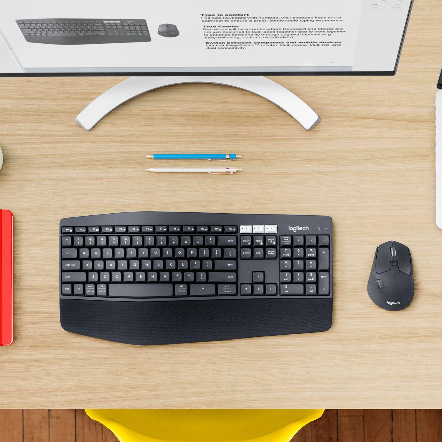 Teclado e Rato LOGITECH MK850 Performance (Belga - Tamanho completo - RF Wireless + Bluetooth - Preto), miniatura 7