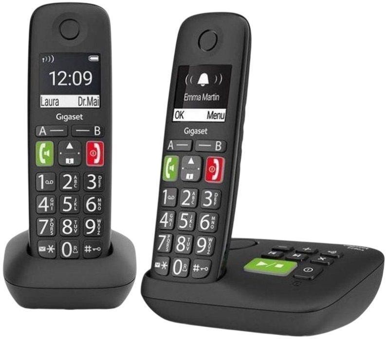 Telefone Sem Fios GIGASET E290A Duo (10 h - Preto) — miniatura 3