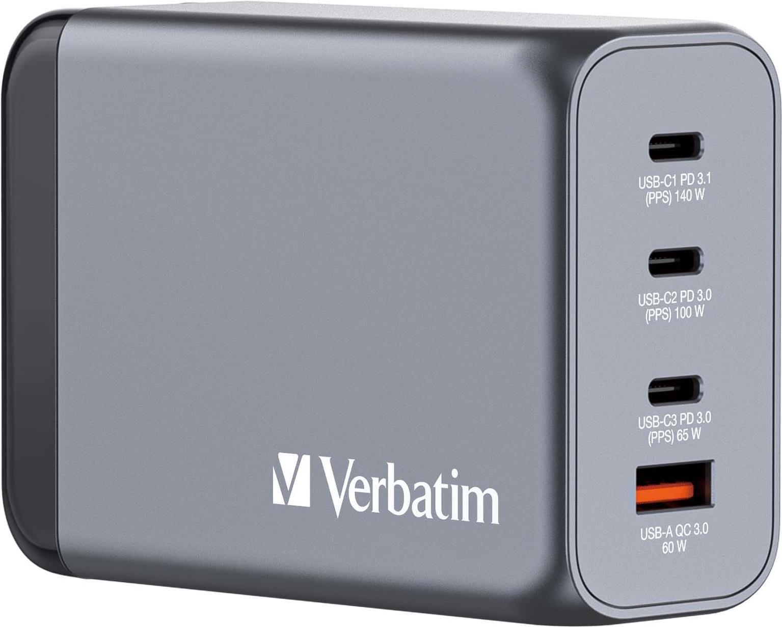Carregador de Parede VERBATIM 32205 (Universal - AC - Preto e Cinzento)