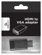 Adaptador HDMI para VGA GEMBIRD A-HDMI-VGA-001 (Preto)