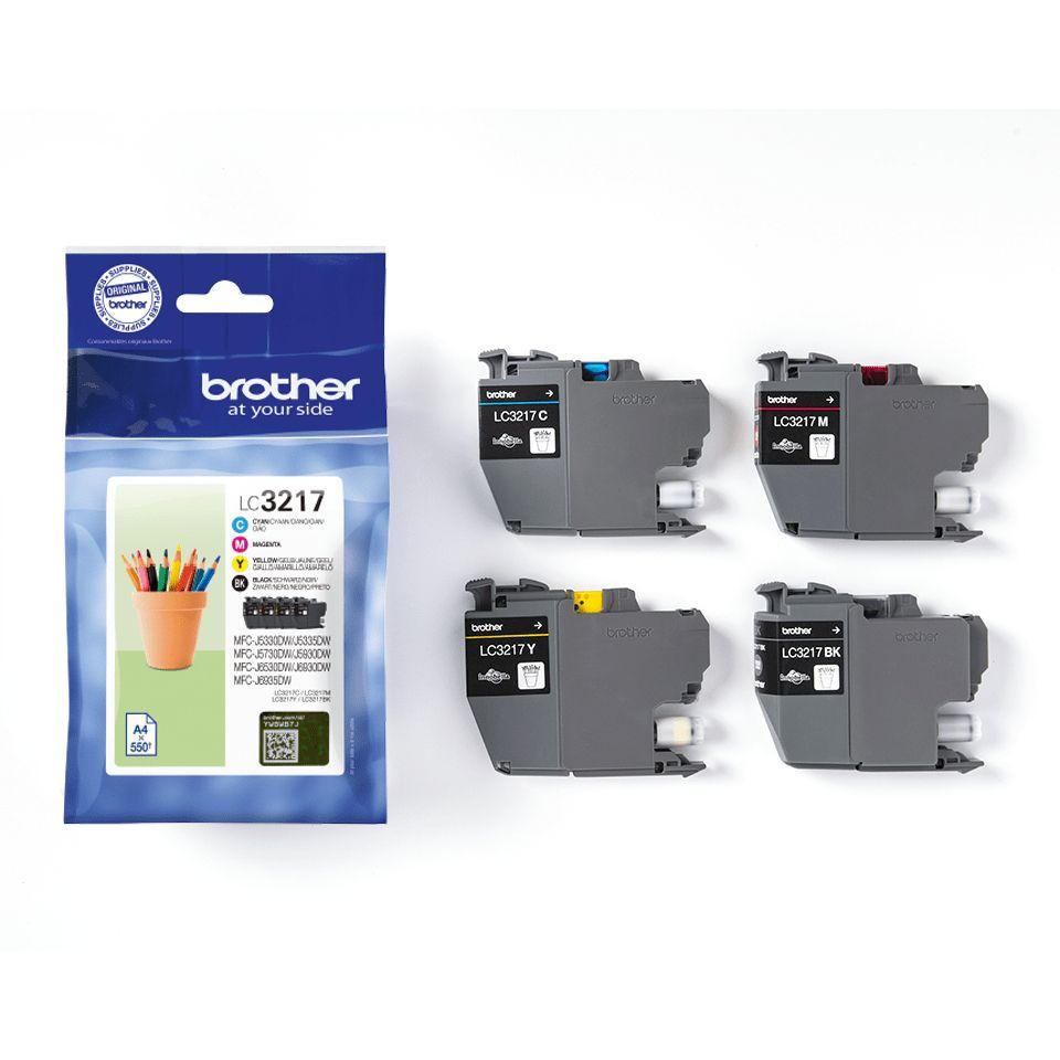 Pack de Tinteiros BROTHER LC3217VAL (550 páginas - Preto, Ciano, Magenta e Amarelo), miniatura 4