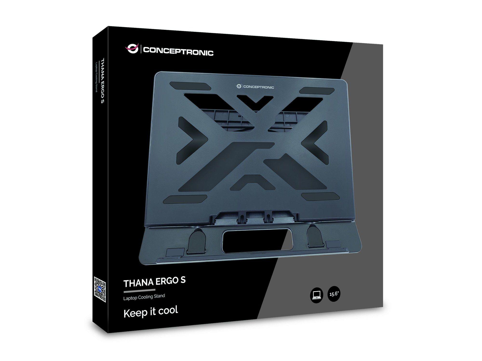 Base de Refrigeração para Portátil CONCEPTRONIC ERGO S (15,6" - Preto), miniatura 3