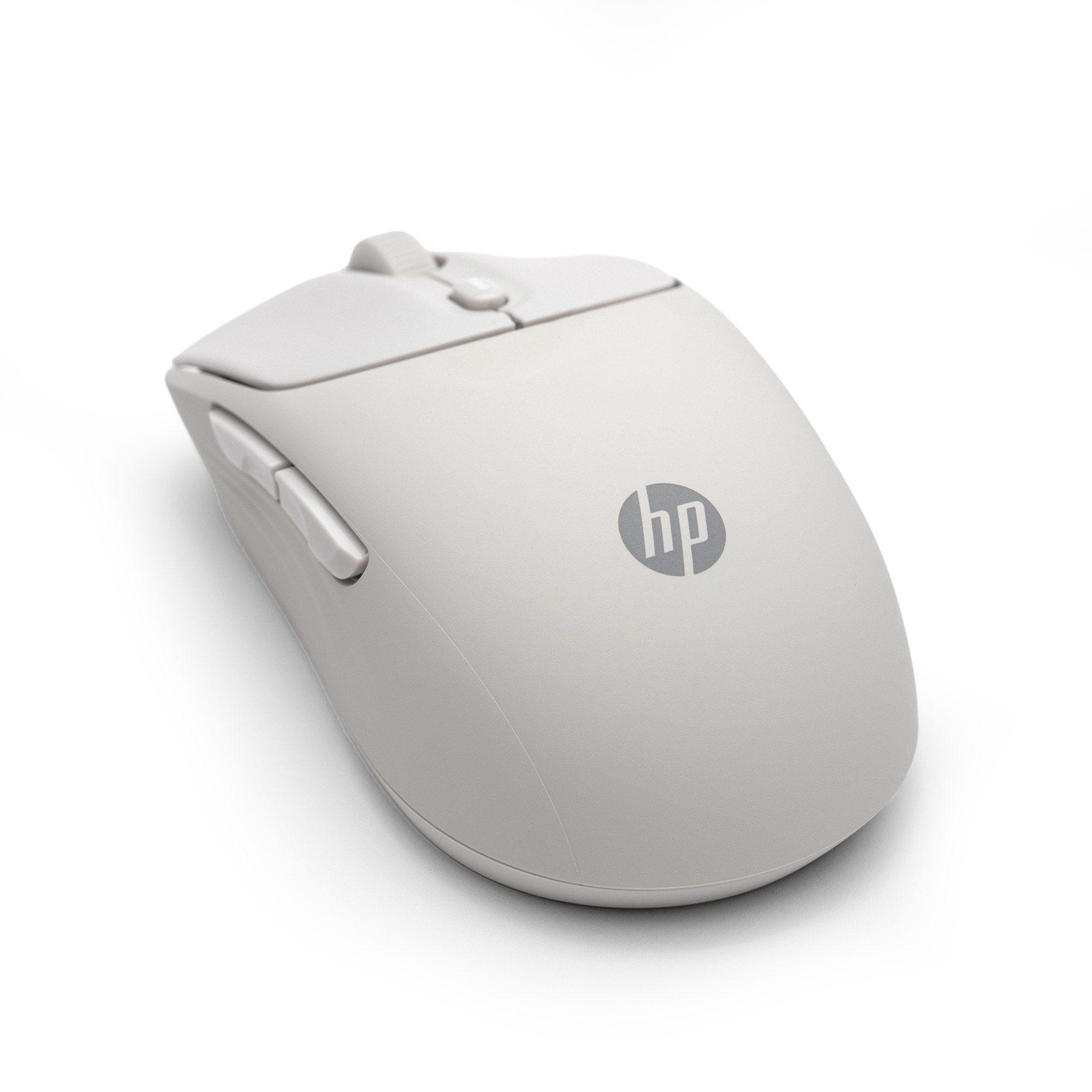 Rato HP 400 Dual (Ambidestro - 6000 DPI - RF Wireless + Bluetooth - Bege) — miniatura 2
