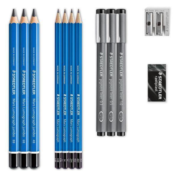 Conjunto de Desenho STAEDTLER 61 100 (Azul e Cinzento) — miniatura 3