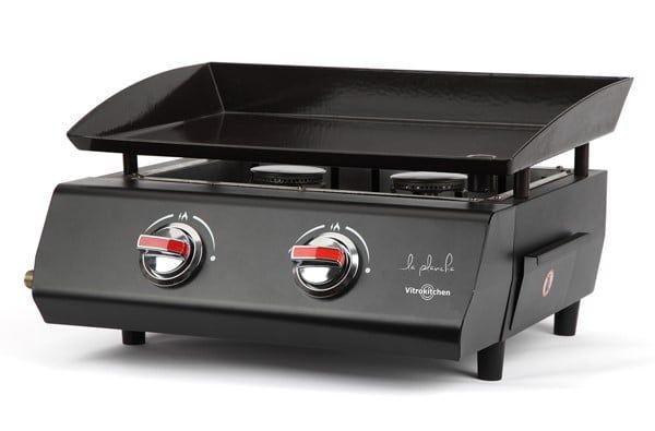 Placa de Grelhar a Gás VITROKITCHEN PG230NB (5000 W - Altura 28 cm - Preto)
