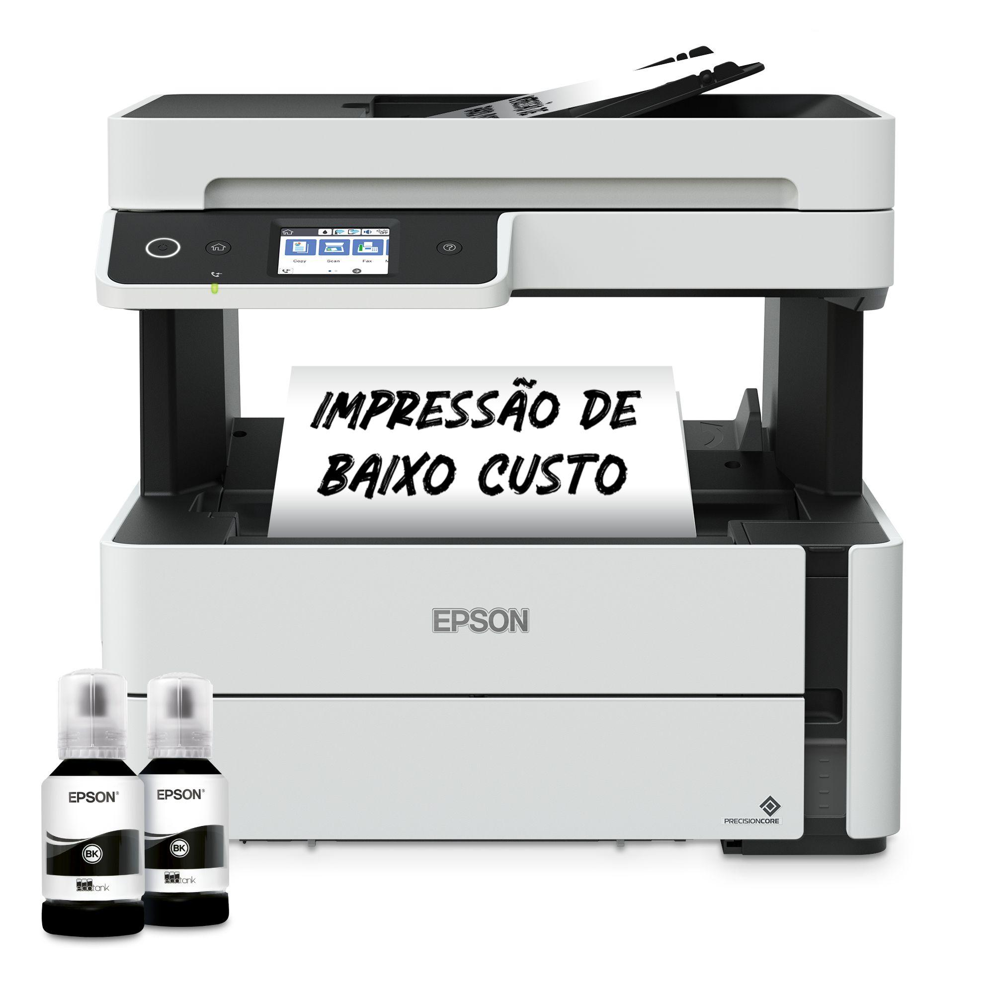 Impressora Multifunções EPSON EcoTank ET-M3180 (A4 - Impressão a preto e branco - 250 folhas - Preto e Branco), miniatura 2