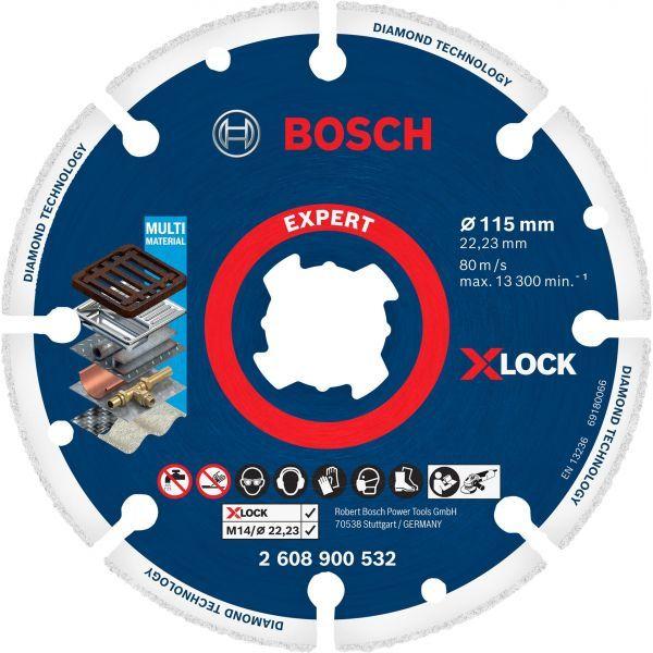 Disco de Corte Diamantado BOSCH X-LOCK EXPERT Diamond Metal Wheel (115 mm - Furo 22,23 mm)