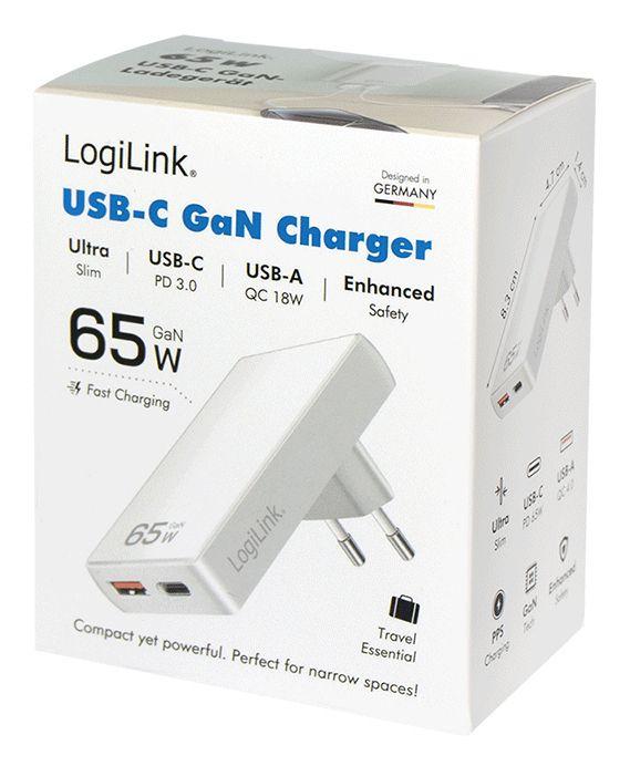 Carregador de Parede LOGILINK PA0368 (65 W - Branco), miniatura 3