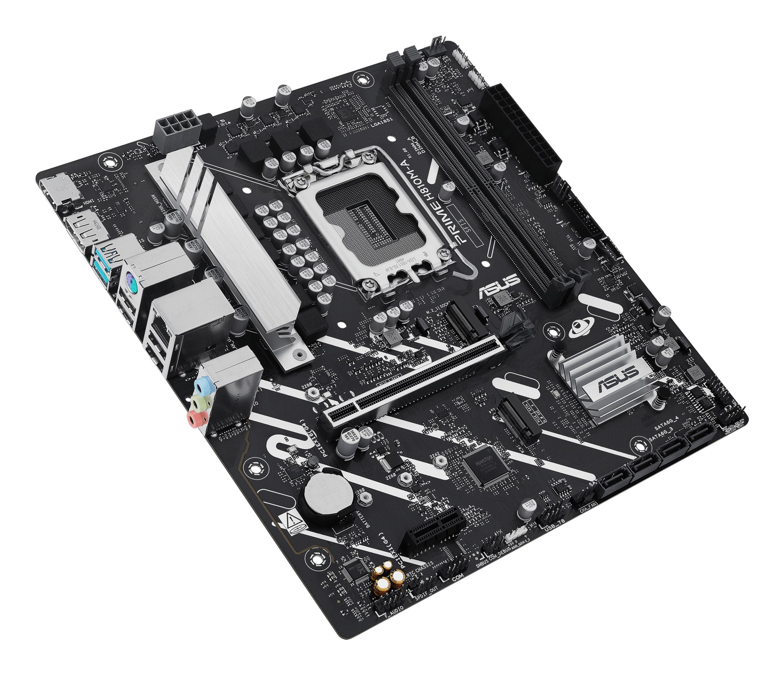 Motherboard ASUS PRIME H810M-A-CSM (LGA 1851 (Socket V1) - Intel Core Ultra - micro ATX - Preto) — miniatura 4
