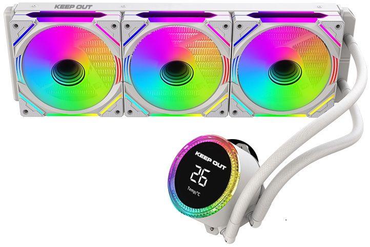 Kit de Arrefecimento Líquido KEEP OUT XWC-360 PRO Display (Branco) — miniatura 2