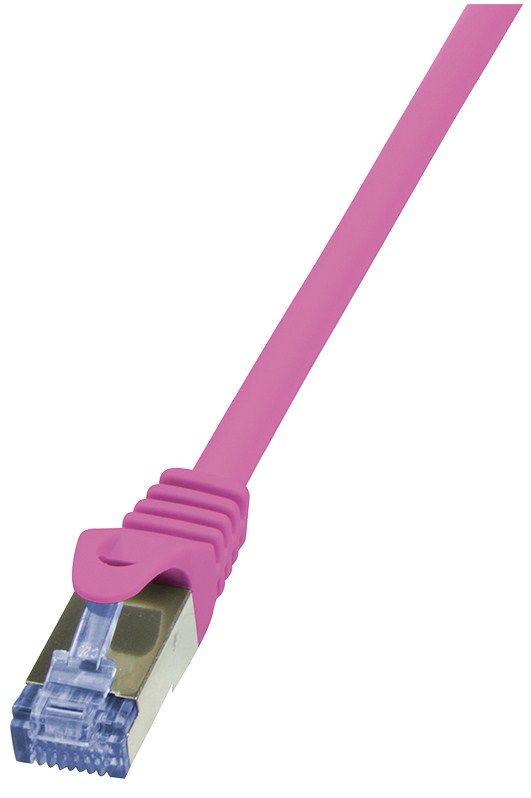 Cabo de Rede RJ45 LOGILINK CQ3059S (2 m - Cat6A - RJ-45 - Rosa)