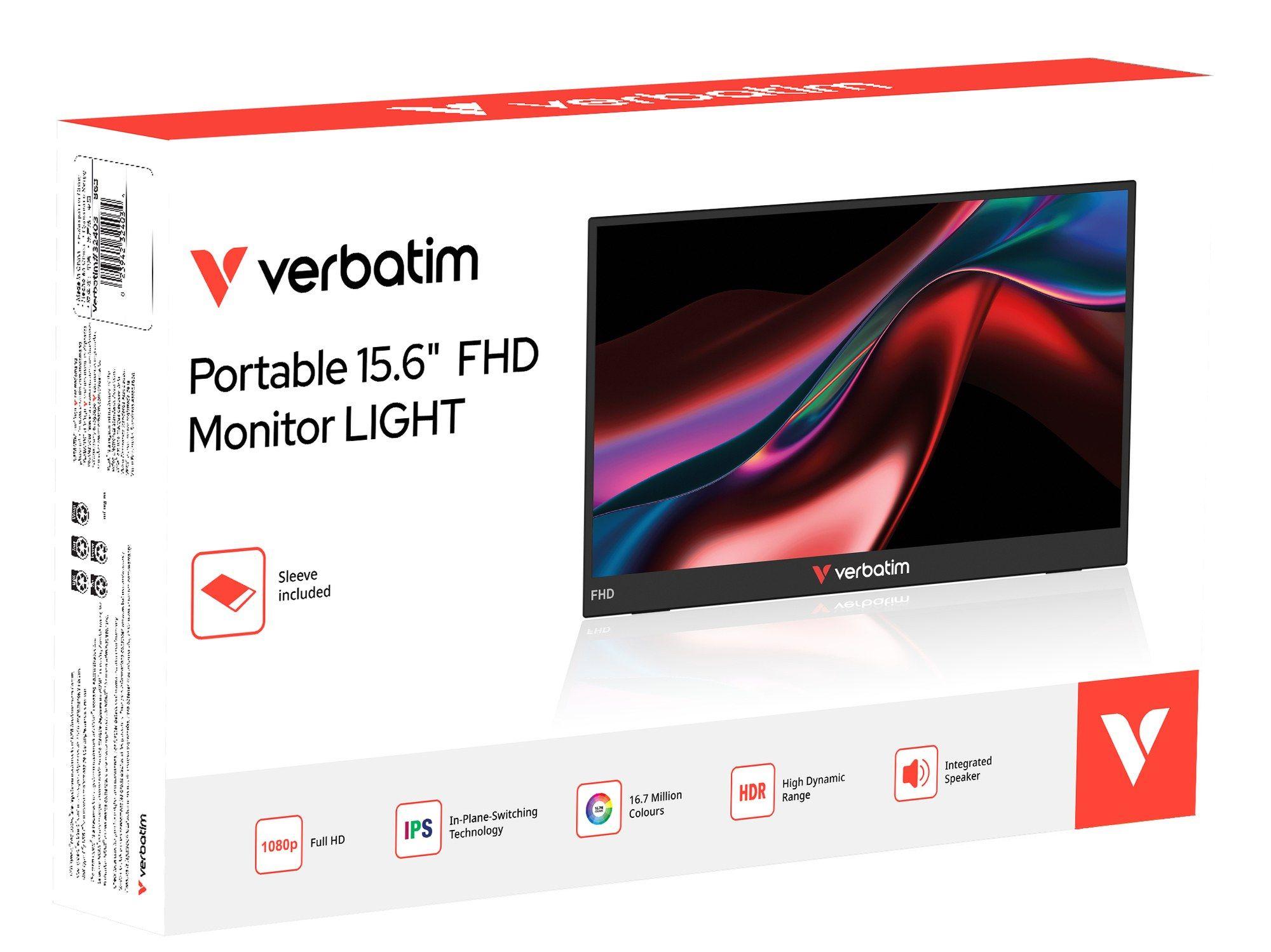 Monitor VERBATIM 32401 (15,6" - IPS - 60 Hz - Preto) — miniatura 6