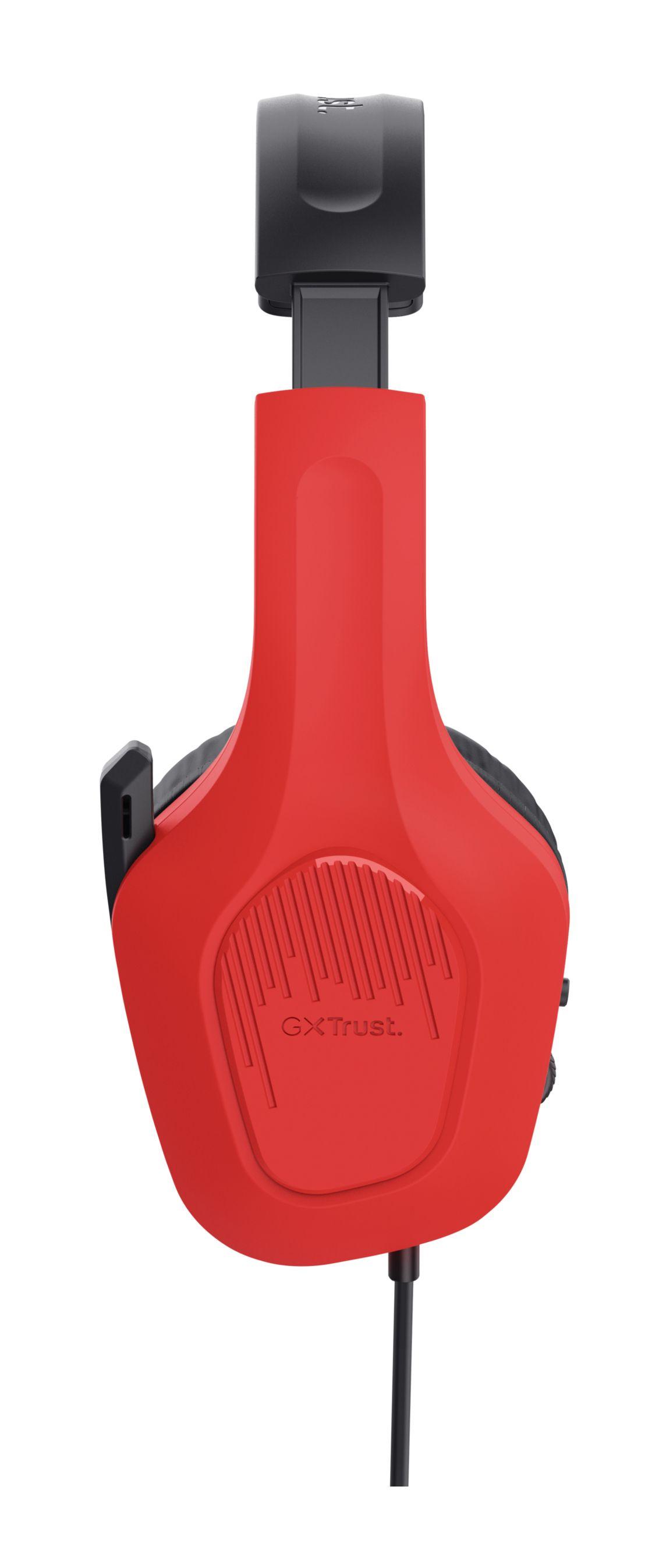 Headset Gaming TRUST GXT 416S Zirox (Binaural - Com fios - Circum-aural - Preto, Ciano e Vermelho) — miniatura 7