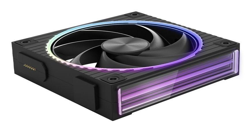 Ventoinha de Caixa ZALMAN ZM-DF120 A3 BLACK (PBT e PC - ARGB - 3,36 W - Preto), miniatura 3