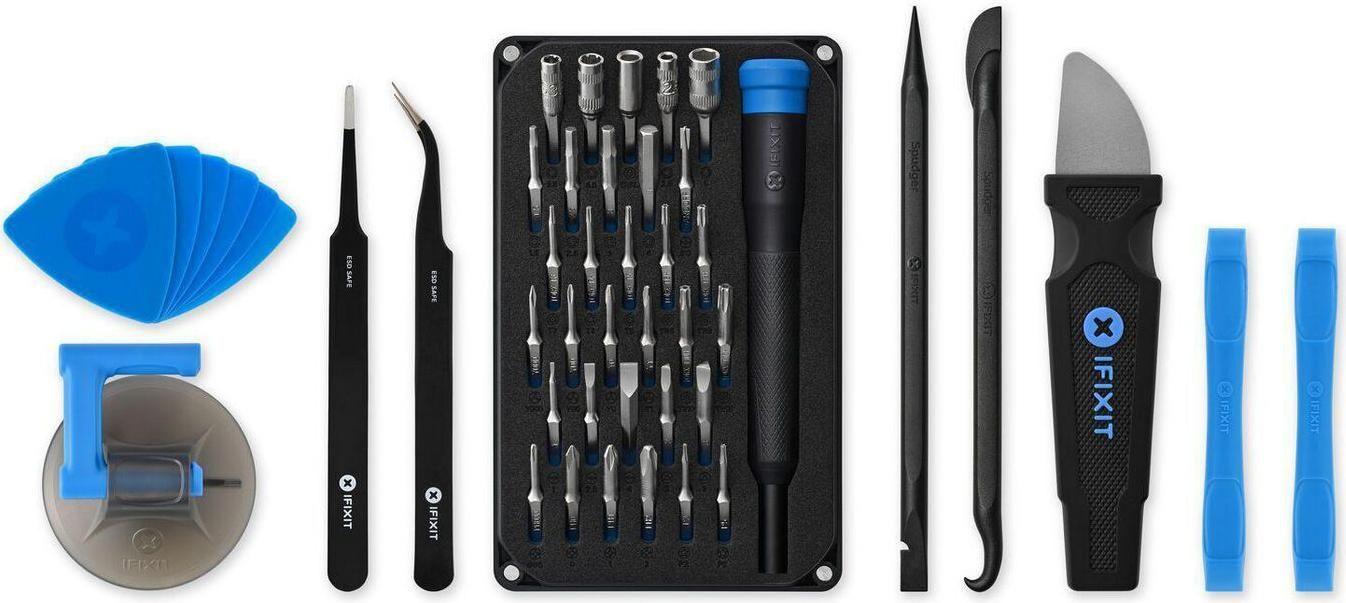 Kit de Ferramentas de Reparação IFIXIT Pro Tech GO Toolkit (160 mm - Preto/Azul)