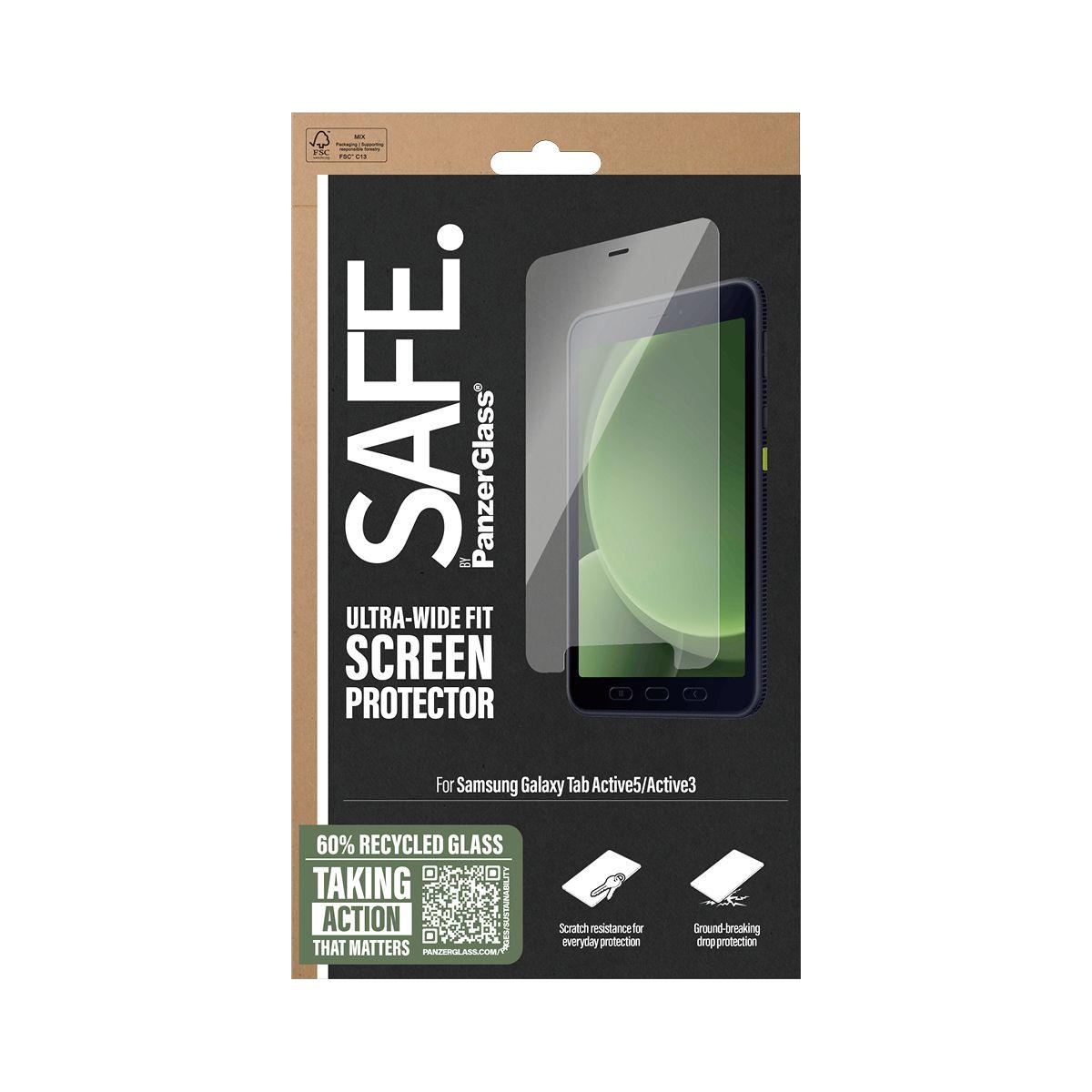 Película de Proteção de Ecrã PANZERGLASS SAFE para Galaxy Tab Active5/Active3 (Samsung - Transparente) — miniatura 3