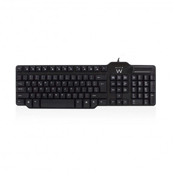 Teclado EWENT EW3251 (Italiano - Interruptor de chave mecânico - Tamanho completo - Preto)