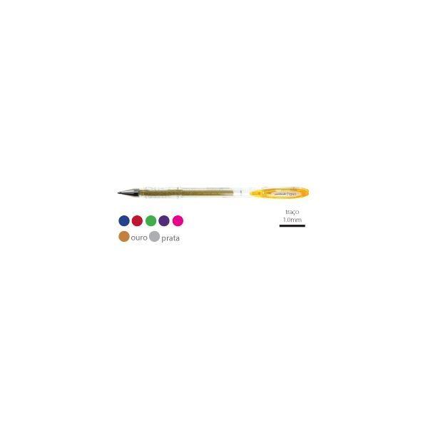 Caneta de Gel UNIBALL Signo Sparkling UM-120SP (Plástico - Vermelho), miniatura 2