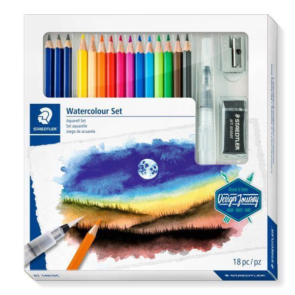 Conjunto de Lápis de Aguarela STAEDTLER 146 10C (18 Peças)