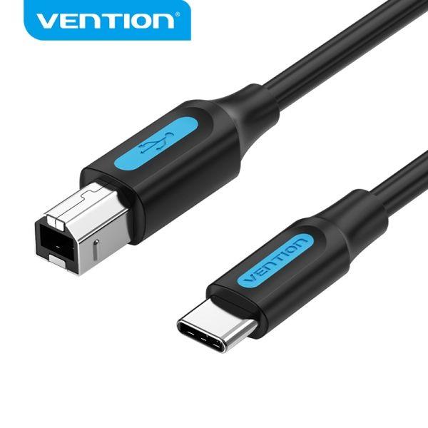 Cabo de Impressora VENTION CQUBG (1,5 m - USB B - USB C - Preto)