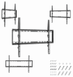 Suporte de Parede para TV GEMBIRD WM-70F-03 (600 x 400 mm - 200 x 200 mm - 177,8 cm - Preto)