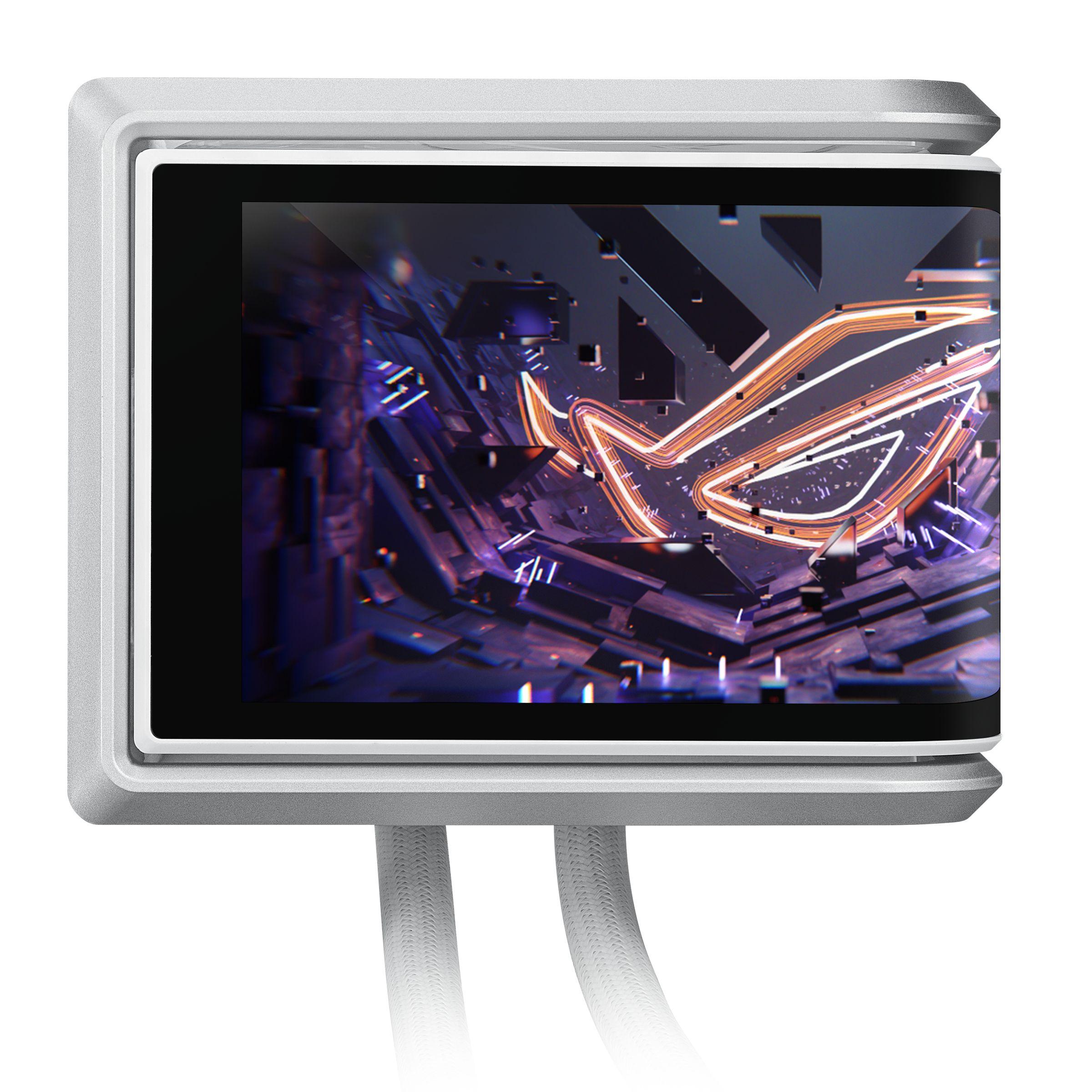 Sistema de Refrigeração Líquida Tudo-em-Um ASUS ROG RYUO IV 360 ARGB WHT (12 cm - 2200 RPM - Multi - Branco) — miniatura 2