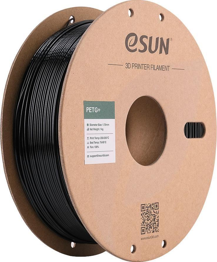 Filamento 3D ESUN PETG+ 1,75 mm (Preto)