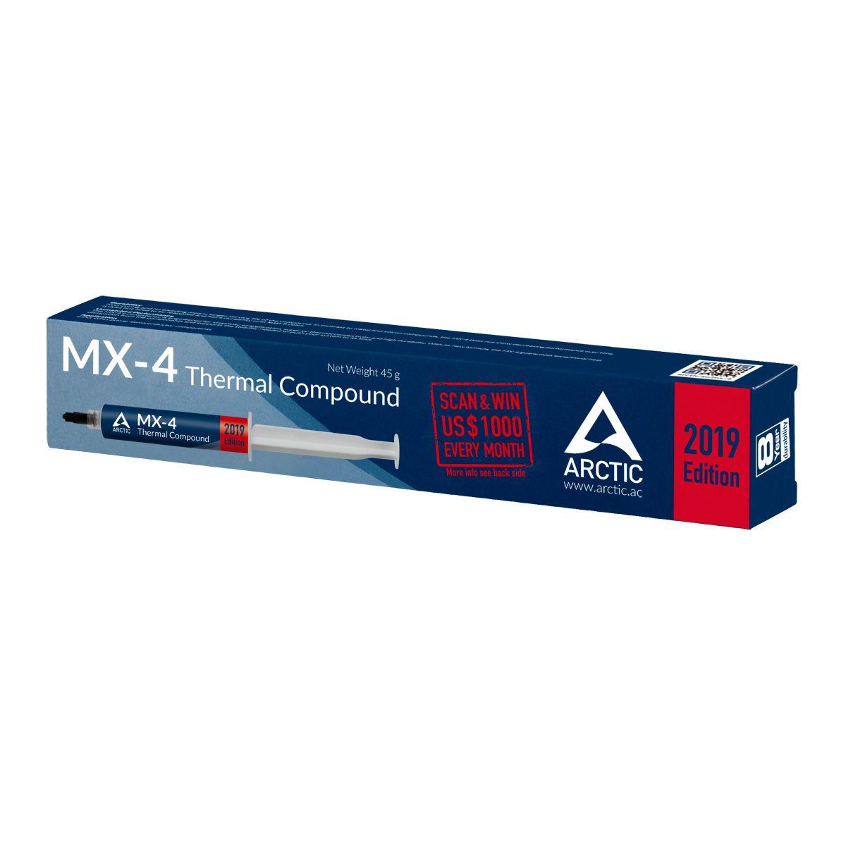 Pasta Térmica ARCTIC MX-4 2019 (Cola térmica - 8,5 W/m·K - 2,5 g/cm³ - Azul e Branco) — miniatura 2