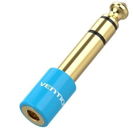 Adaptador de Áudio VENTION VAB-S01-L (Jack 6,5 mm macho para Jack 3,5 mm fêmea - Azul)