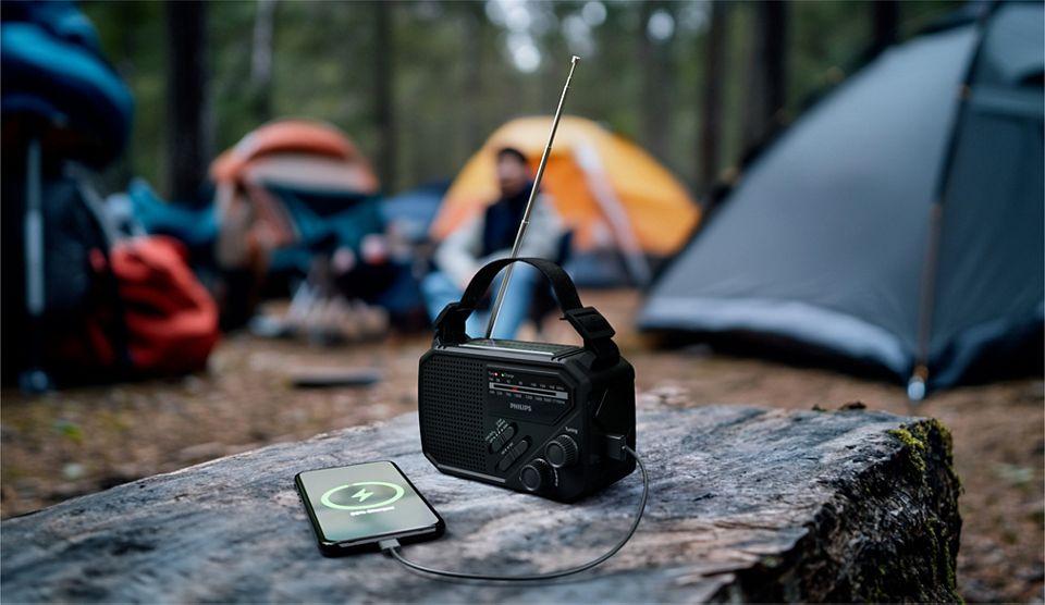 Rádio Lanterna Portátil PHILIPS TAR1609/00 (1 W - USB - Preto) — miniatura 10