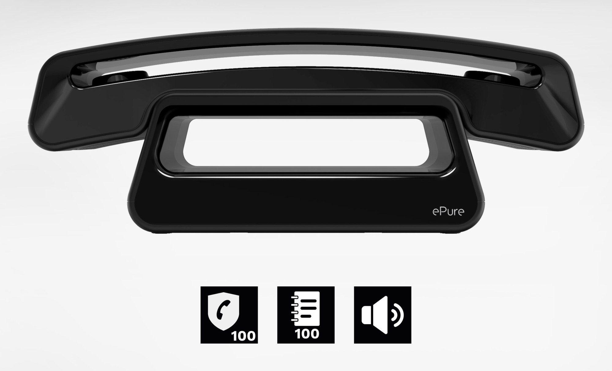 Telefone Sem Fios ALCATEL Epure Iconic (10 h - Preto)