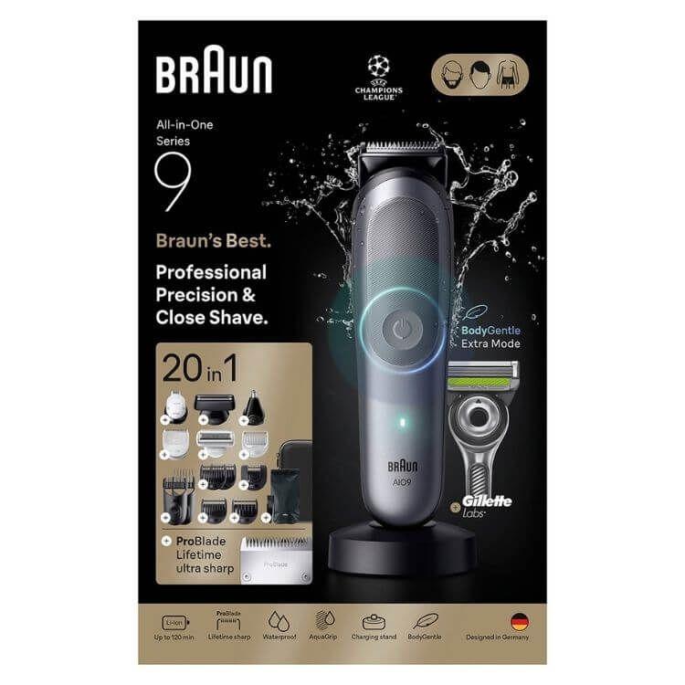 Aparador de Corpo e Barba BRAUN Series 9 AIO9540 (Prateado), miniatura 4