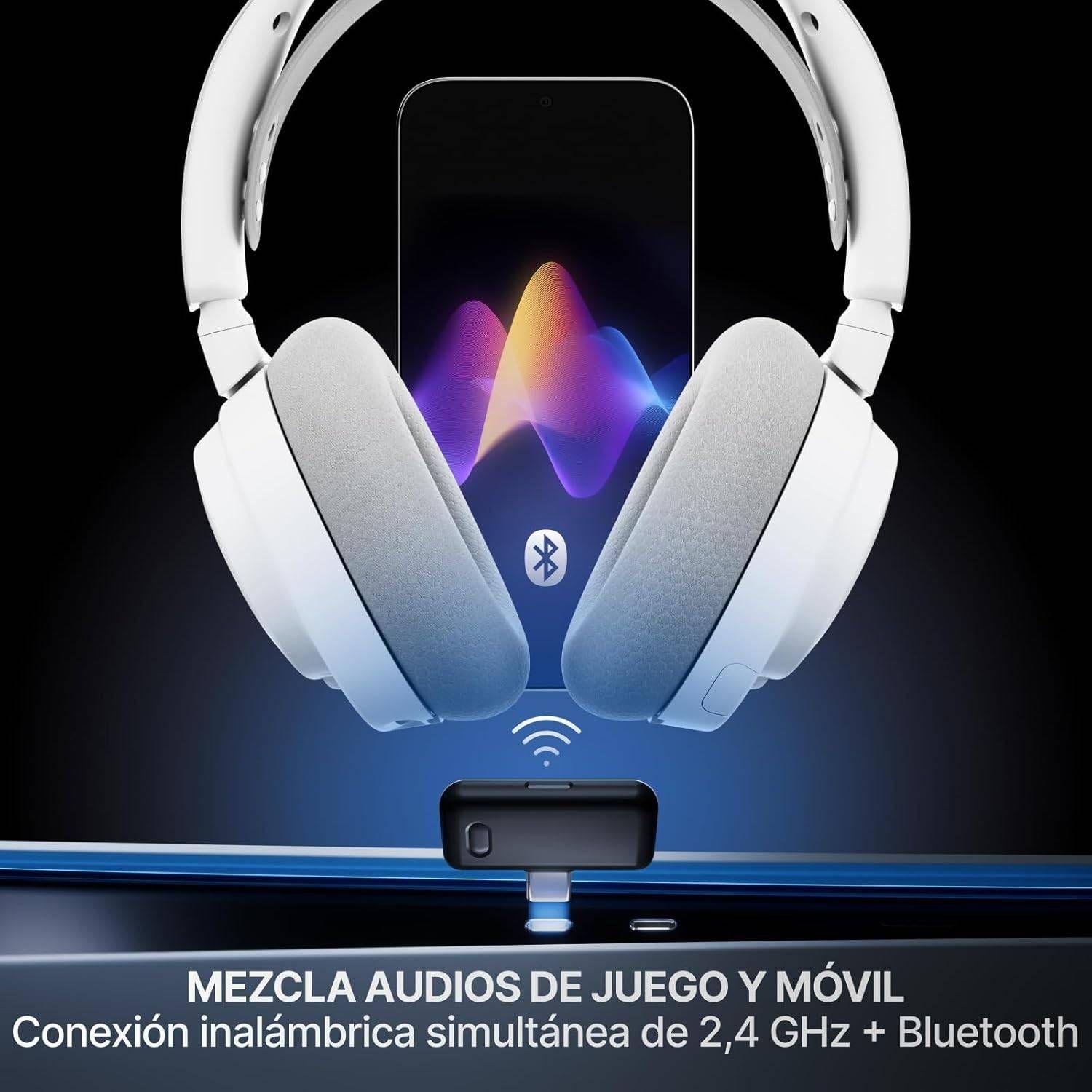 Headset Gaming STEELSERIES Arctis Nova 7P Gen 2 (Binaural - Sem fios - Circum-aural - Branco) — miniatura 6