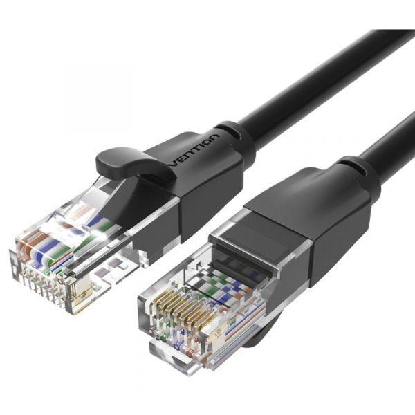 Cabo de Rede RJ45 VENTION IBEBI (3 m - Cat6 - RJ-45 - Preto) — miniatura 2