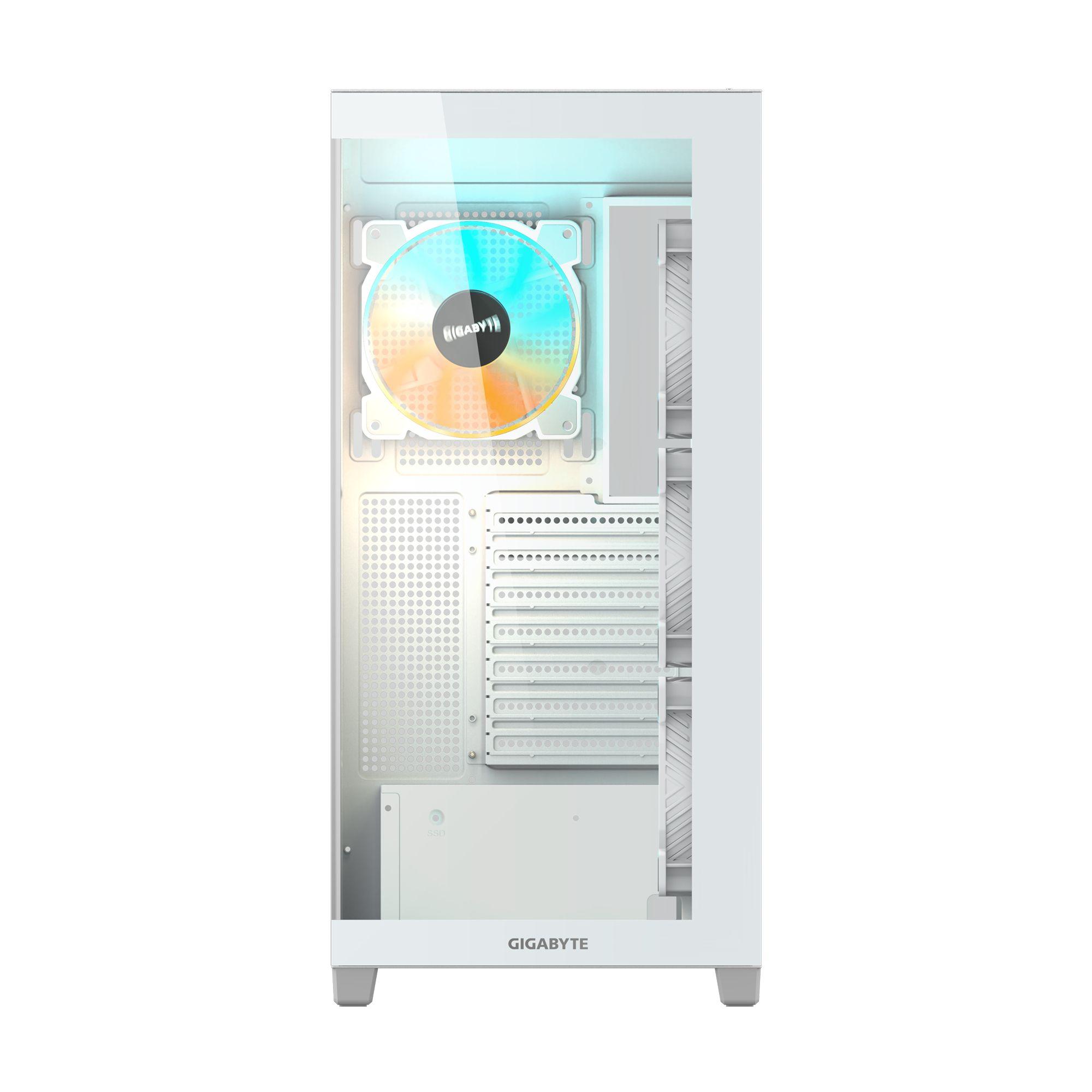 Caixa PC GIGABYTE C500 Panoramic Stealth (ATX, Mini-ATX, Mini-ITX - 2.5" - Vidro, Plástico, Aço - Branco) — miniatura 2