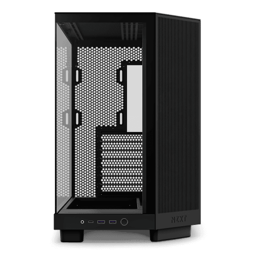 Caixa PC NZXT H6 Flow (ATX, micro ATX, Mini-ITX - ATX, SFX, SFX-L - Midi Tower - Preto)