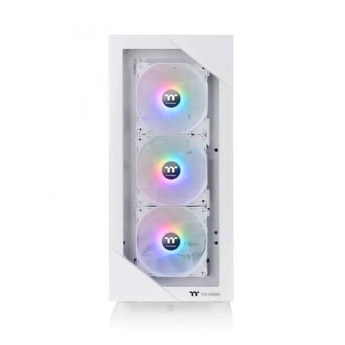 Caixa PC Gaming THERMALTAKE View 200 TG ARGB Snow (ATX, micro ATX, Mini-ITX - PS2 - Midi Tower - Branco)
