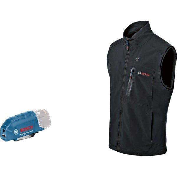 Colete com Aquecimento BOSCH GHV 12+18V XA (Tamanho L - Preto)