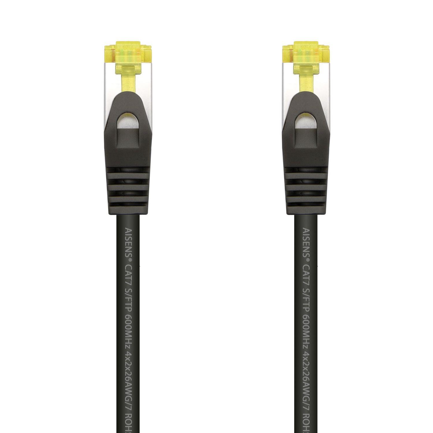 Cabo de Rede AISENS A146-0487 (2 m - Cat7 - RJ-45 - Preto)