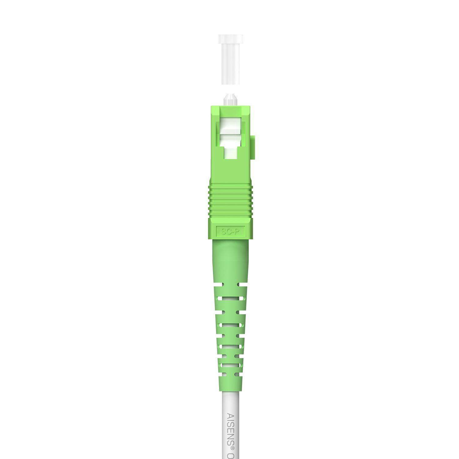 Cabo de Fibra Ótica AISENS A152-0615 (SC/APC-SC/APC - Monomodo OS2 9/125 - 60 m - Branco), miniatura 3