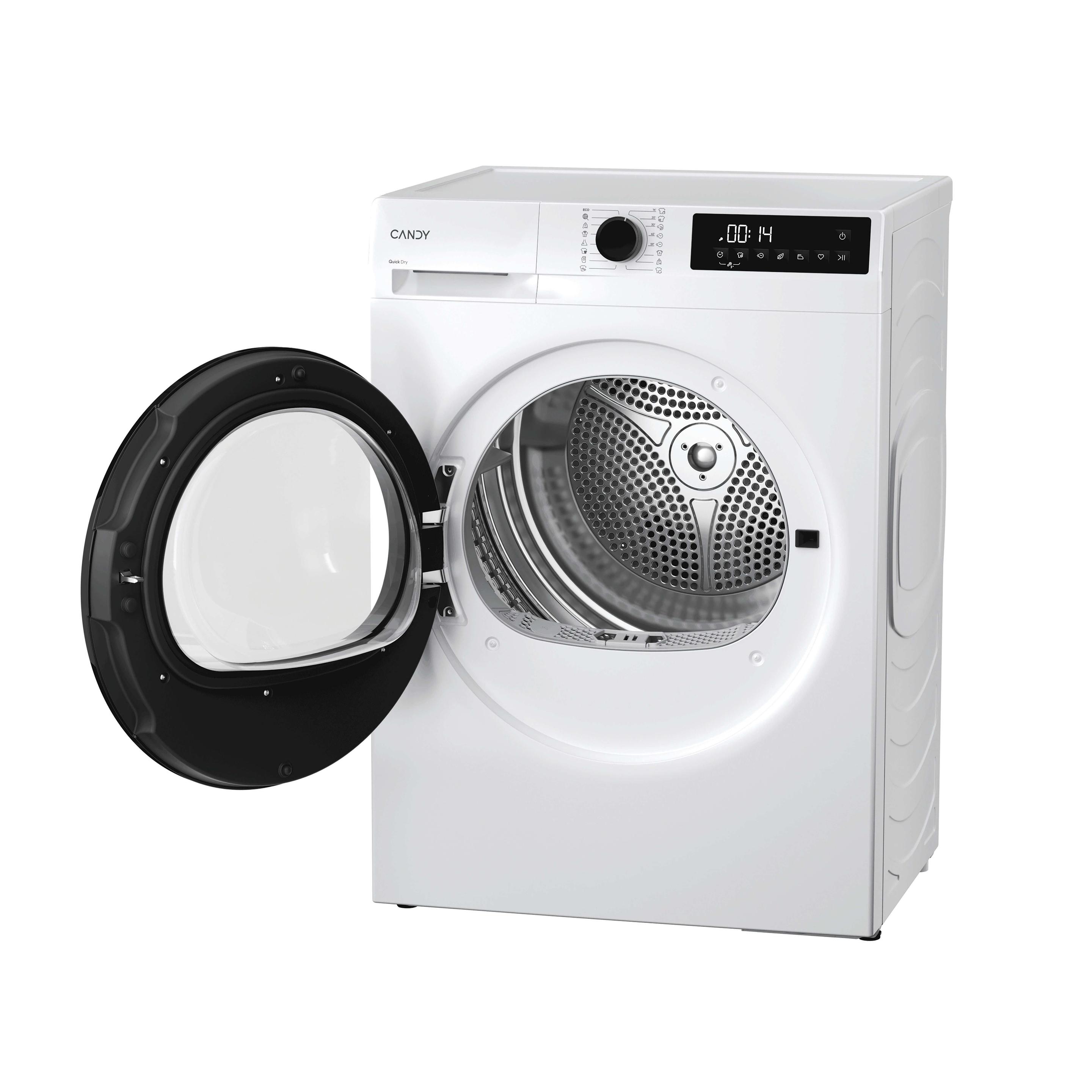 Máquina de Secar Roupa Independente CANDY GD9N2BS (9 kg - Bomba de calor - Esquerdo - Branco), miniatura 3