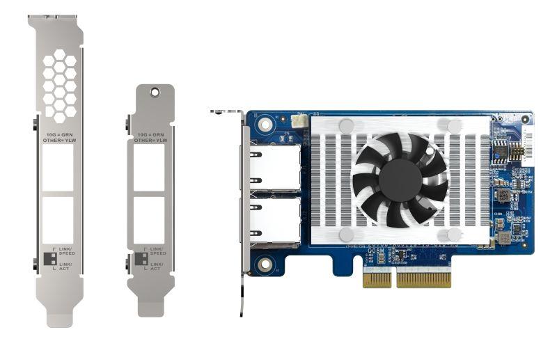 Placa de Rede PCIe QNAP QXG-10G2T-X710 (2 x RJ-45 - Gigabit Ethernet - PCI Express)