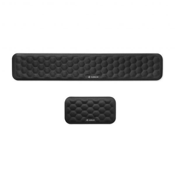 Apoios de Pulso SUBBLIM ERGO AIRPADDING SUBMP-04E010 (Espuma viscoelástica 65D - Tecido AirMesh 3D respirável - Antideslizante - Preto) — miniatura 2