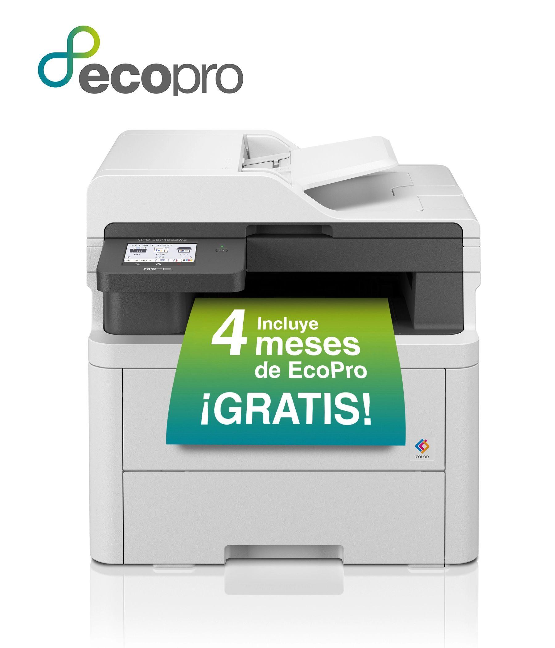 Impressora Multifunções Laser LED BROTHER MFC-L3740CDWE (A4 - Impressão a cores - 250 folhas - Preto e Branco) — miniatura 6