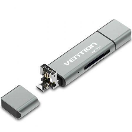 Leitor de Cartões VENTION CCJH0 (MicroSD - Cinzento)