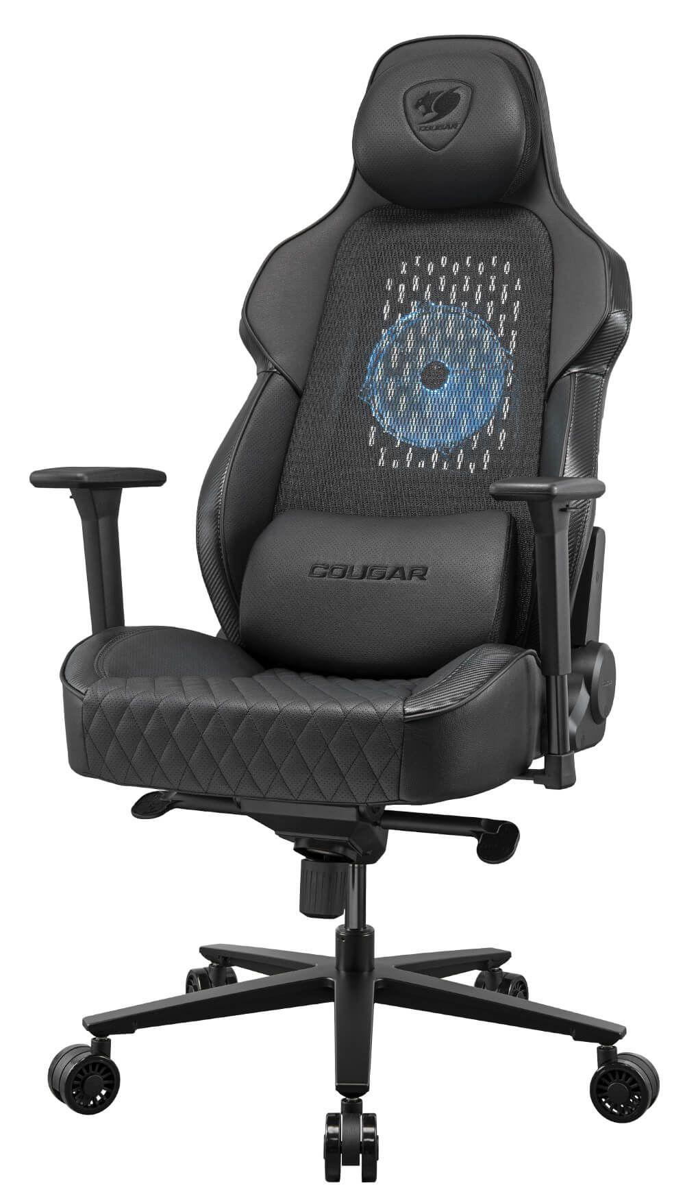 Cadeira Gaming COUGAR NxSys Aero (160 kg - 139 cm - Ajustáveis em 3D - Preto/Laranja)