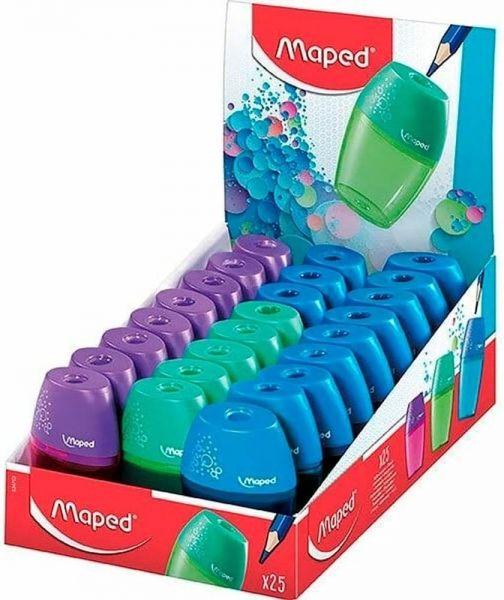Afia-Lápis MAPED Shaker (Aço - cores sortidas)