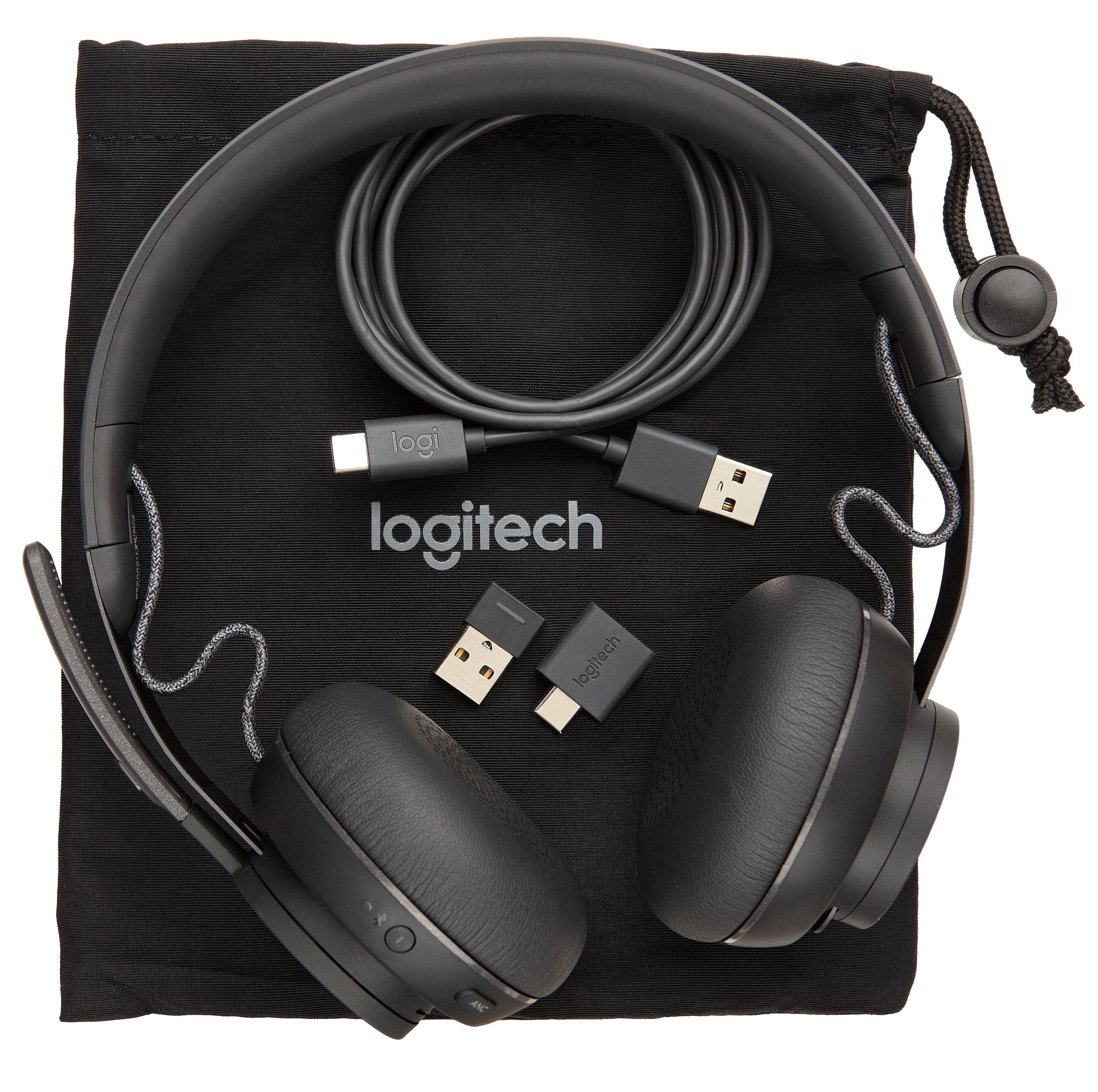 Headset LOGITECH Zone Wireless MS (1,44 Wh - 16 h - Android, iOS - Grafite) — miniatura 6